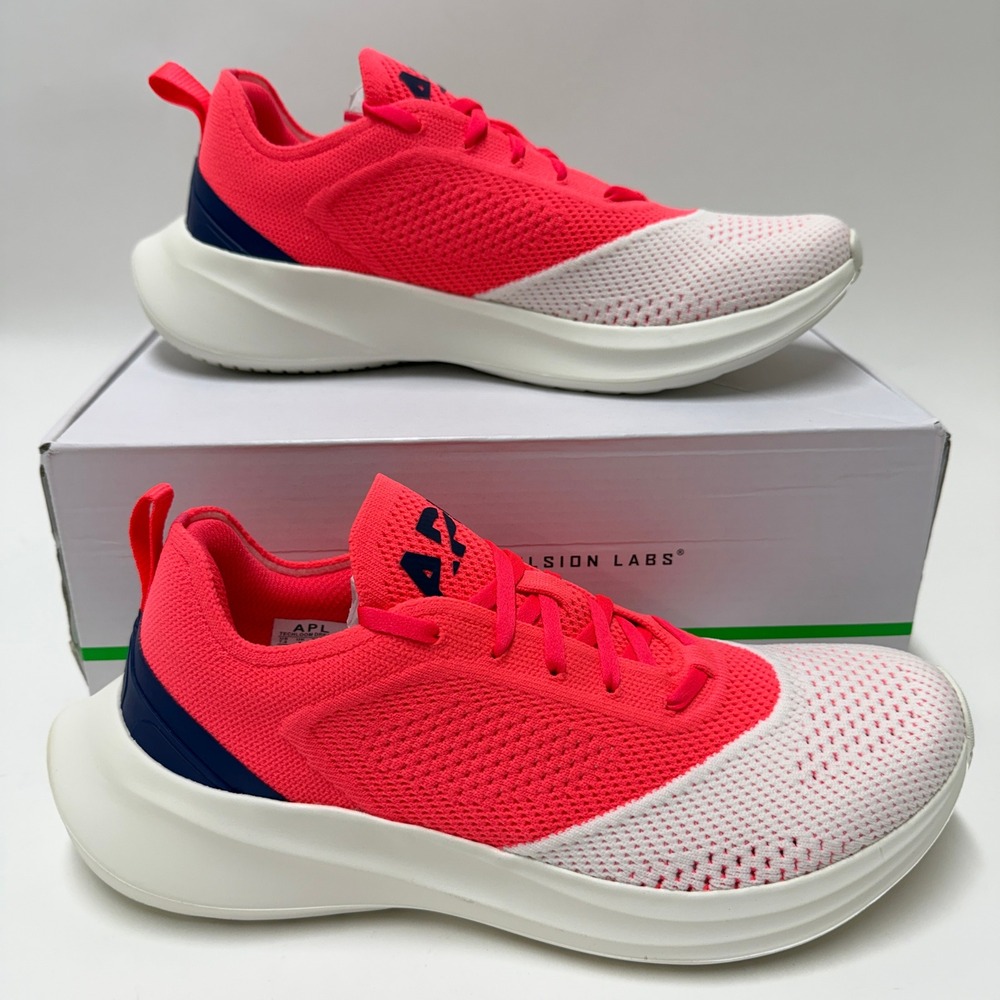 APL TechLoom Dream Womens 7.5 Running Shoes Ivory‎ Magenta Royal Navy New